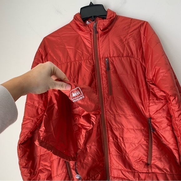 REI Co-op Revelcloud Insulated Puffer Jacket Red Men's Small - Picture 6 of 14